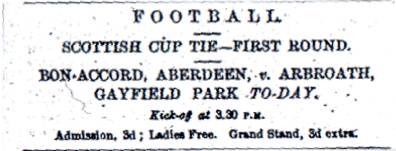 advert for 36-0 game