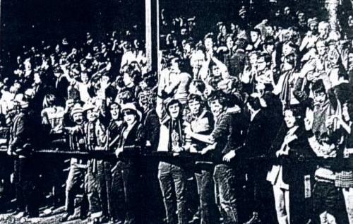 Arbroath fans at Gayfield.