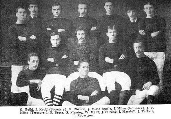 the first picture of Arbroath in maroon 1882