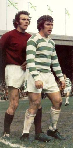 Jim Milne shadows Dixie Deans at Parkhead