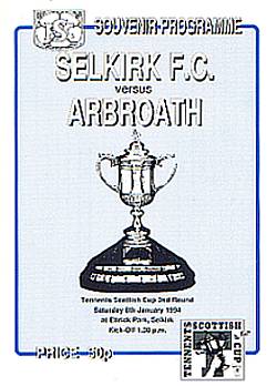programme from Scottish Cup tie