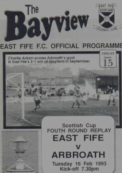 programme cover from the match