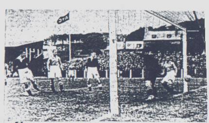 Arbroath's first goal in the 1st Division against Albion Rvs.