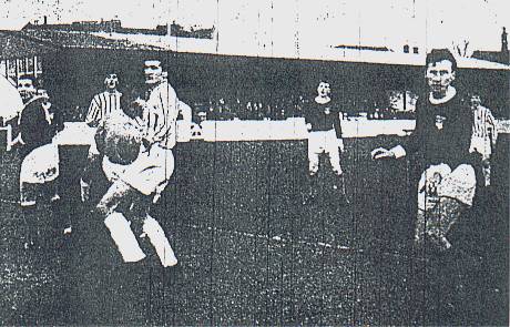 Arbroath (in stripes) attack against Stranraer- November 1965