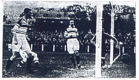 First goal against the Hi-Hi in a 3-1 win in October 1934